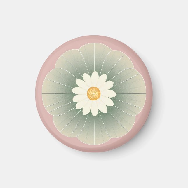 Einfache Blume Magnet (Vorne)