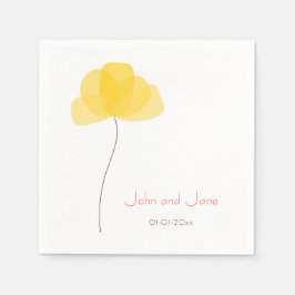 Einfache Blume Serviette