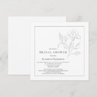 Einfache Blumen Elegantes Schwarz-weißes Brautpart