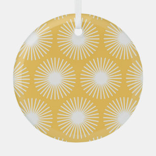 Einfache Blumen: Skandinavisches nahtloses Design. Ornament Aus Glas
