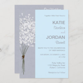 Einfache BlumenBouquet-Einladung Einladung