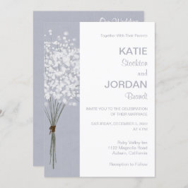 Einfache BlumenBouquet-Einladung Einladung