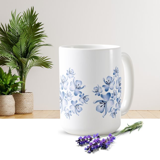 Einfache Blumendesign-Tasse Kaffeetasse (Von Creator hochgeladen)