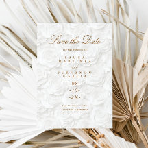 Einfache Blumenhochzeit speichert das Datum