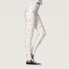 Einfache BlumenLeggings häschen-Muster-Ostern | Leggings