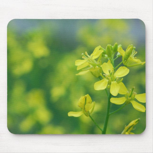 Einfache Blumenmousepad Mousepad (Vorne)