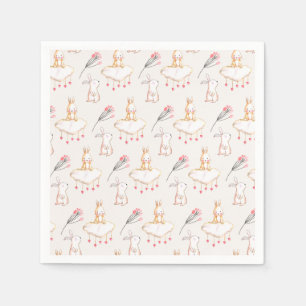 Einfache Blumenpapierserviette Serviette