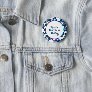 Einfache Blumige Heritage-Feier-Schaltfläche Button