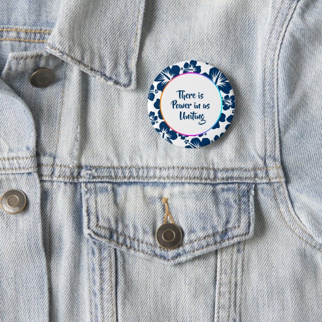 Einfache Blumige Heritage-Feier-Schaltfläche Button (Beispiel)