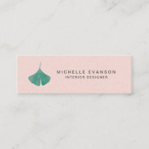 Einfache Blush Pink Ginkgo Leaf Natur