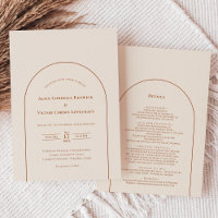 Einfache Boho Arch Elfenbein Hochzeitsdetails und