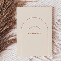 Einfache Boho-Bogen Elfenbein Brautjungfer-Vorschl