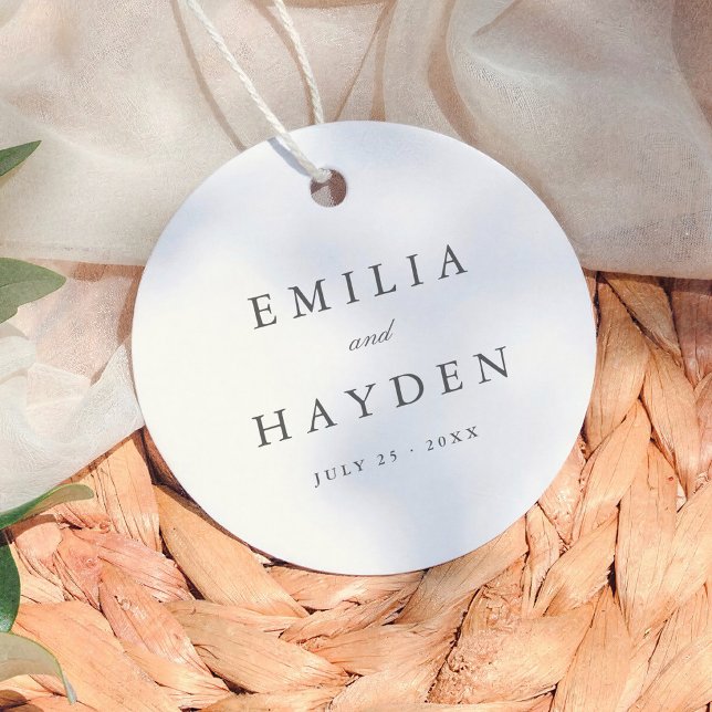 Einfache Boho-Minimalist-Hochzeit Geschenkanhänger (Von Creator hochgeladen)