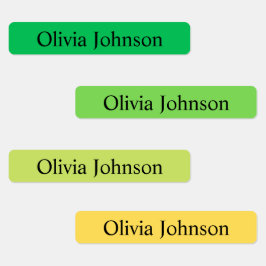 Einfache Boho Rainbow Kids Wasserdichte Namensschi Etiketten