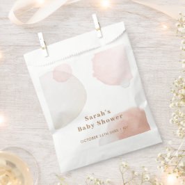 Einfache Boho Wasserfarbe Abstrakt Babydusche Geschenktütchen