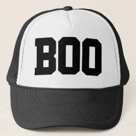 Einfache "Boo" Halloween-LKW-Hut Truckerkappe