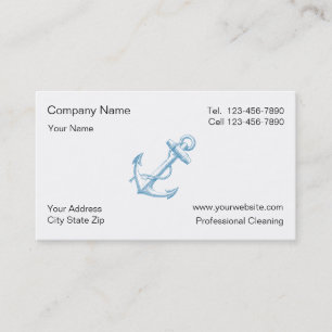 Einfache Bootfahrt-Visitenkarten Visitenkarte