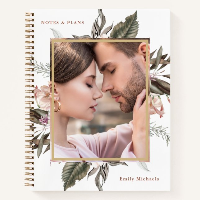 Einfache Botanische Anmerkungen und Pläne Foto-Not Notizbuch (Vorderseite)