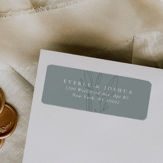 Einfache botanische Stammaufkleberadresse (Von Creator hochgeladen)