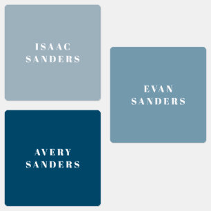 Einfache Boys Wassersicherer Name Etiketten