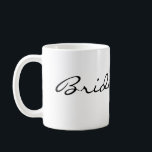 Einfache Brautjungfern-Tasse Kaffeetasse<br><div class="desc">Ein einfaches Geschenk für Ihre liebevollen Brautjungfern des Kaffees</div>