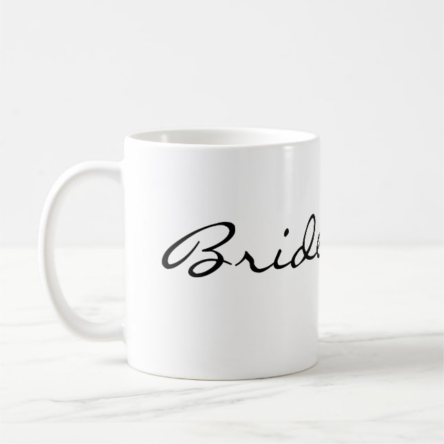 Einfache Brautjungfern-Tasse Kaffeetasse (Links)