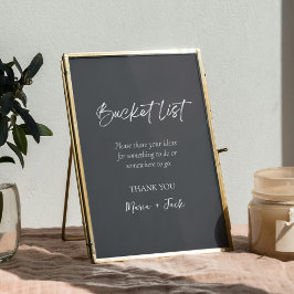 Einfache Brautparty-Hochzeitszeichen Poster