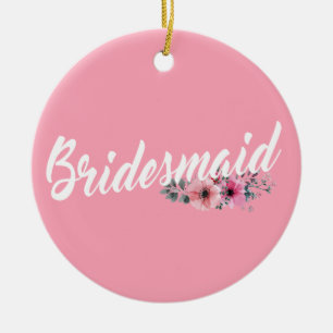 Einfache Bridesmaid Hochzeitskalligrafie  Ornament