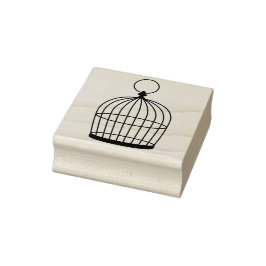 Einfache Briefmarke aus Birdcage Gummistempel