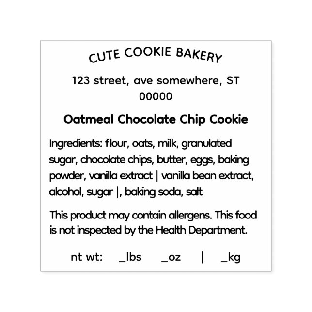 Einfache Briefmarke aus selbstfarbenem Gummi Permastempel (Design)