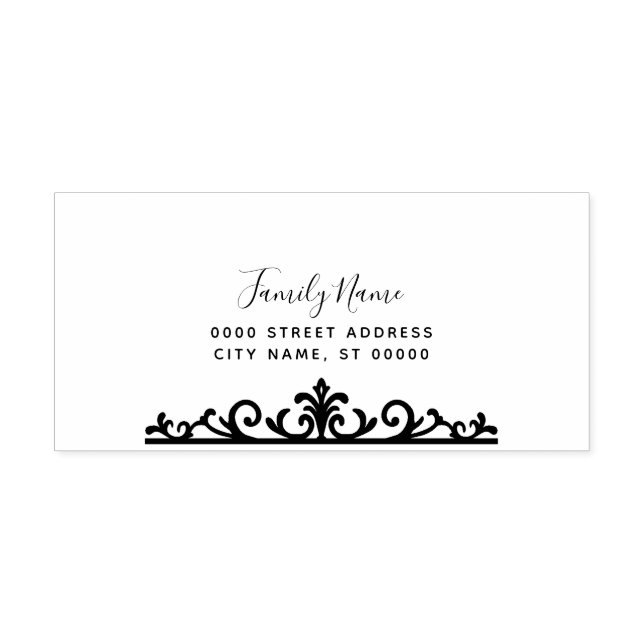 Einfache Briefmarke aus Selbstfarbstoff Permastempel (Design)