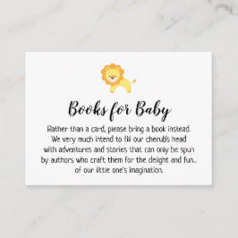 Einfache Buchanfrage für freundliche Lion Karten