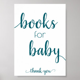 Einfache Bücher für Baby   Aquamarines Aqua Book D Poster