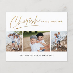 Einfache Budget-Holidaycard mit 3-Foto-Collage-Skr