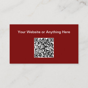 Einfache Budget Kleine Menge QR-Code Visitenkarte Telefonnummerkarte