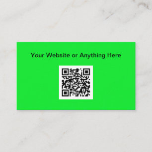 Einfache Budget Kleine QR Code Business Card Telefonnummerkarte