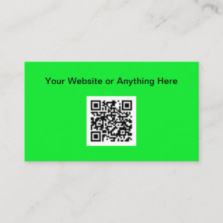 Einfache Budget Kleine QR Code Business Card Telefonnummerkarte