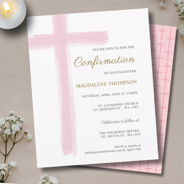 Einfache Budgetbestätigung Pink Cross Mädchen (Von Creator hochgeladen)