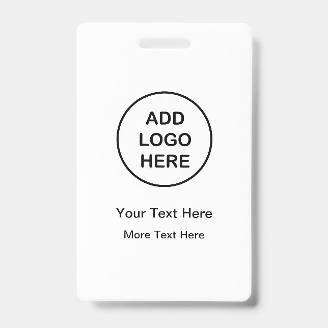 Einfache Bulk-Budget-Mitarbeiter - Name-ID-Abzeich Ausweis (Vorderseite)