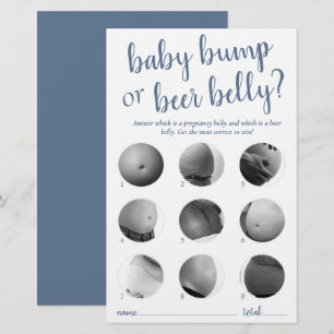 Einfache Bump- oder Bierbauch Dusty Blue Game Ca