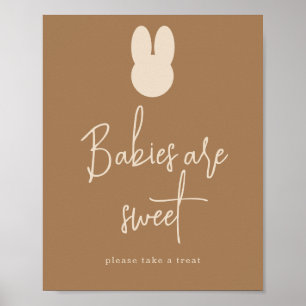 Einfache Bunny Babys sind süß Poster
