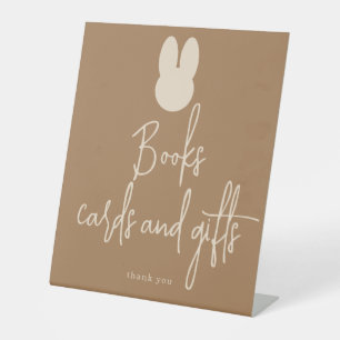 Einfache Bunny Books Karten und Geschenke Sockelschild