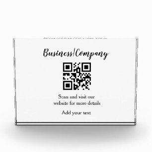 Einfache Business Company zusammengestellt Code QR Fotoblock