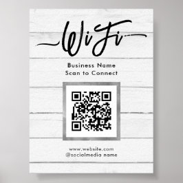 Einfache Business Guest Wifi Poster