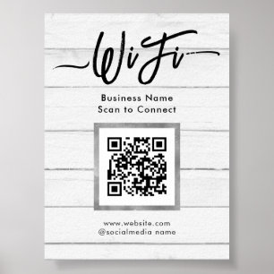 Einfache Business Guest Wifi Poster