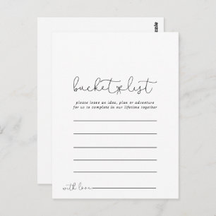 Einfache Calligrafie-Karten Postkarte