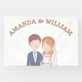 Einfache, Cartoon-Ike-Ehevorstellung Banner