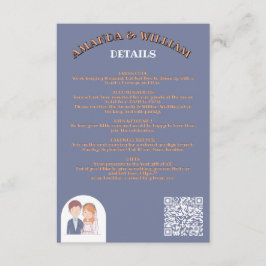 Einfache, Cartoon-Ike-Ehevorstellung Begleitkarte