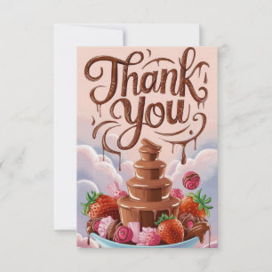 Einfache Charming Chocolate Dankeschön-Karte Dankeskarte