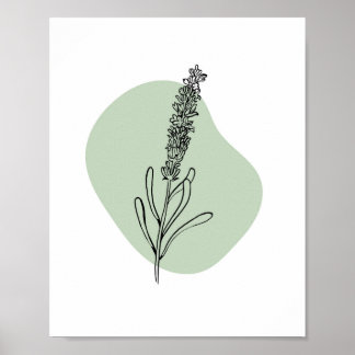 Einfache Chic Abstrakt Minimalistisch Boho Style F Poster